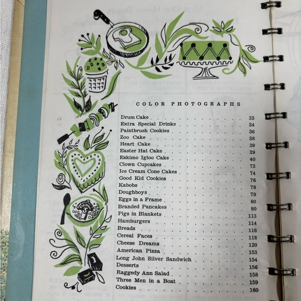 Betty Crocker’s Cook Book for Boys and Girls 1957 1st Ed 7th Print Spiral